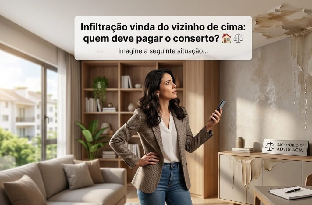 INFILTRAÇÃO VINDA DO VIZINHO DE CIMA: QUEM DEVE PAGAR O CONSERTO? 🏠
